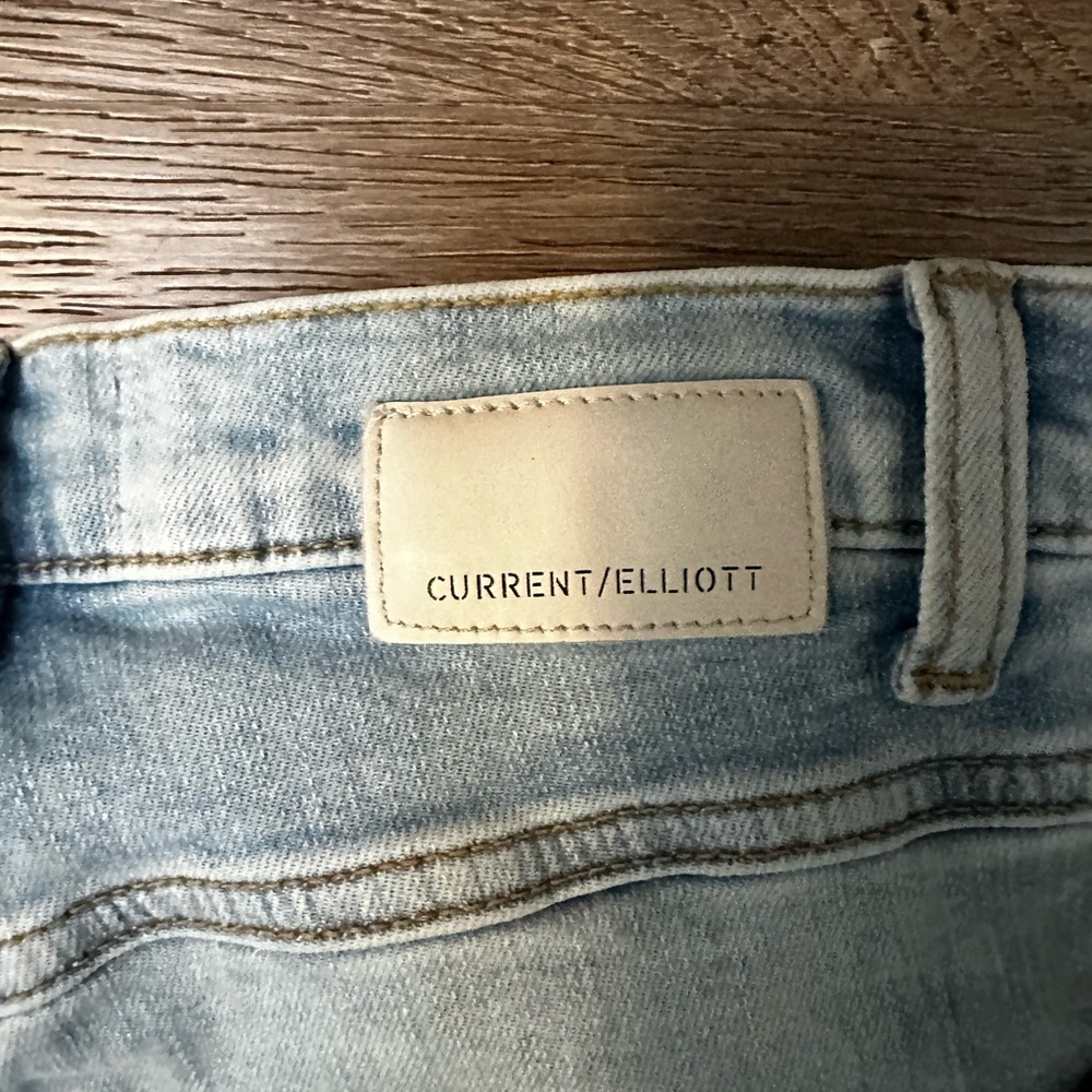 Current Elliot jeans wide/straight leg jeans size 25 worn once - Picture 3 of 5